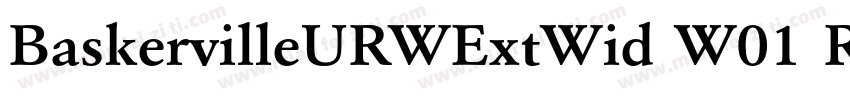 BaskervilleURWExtWid W01 Rg字体转换